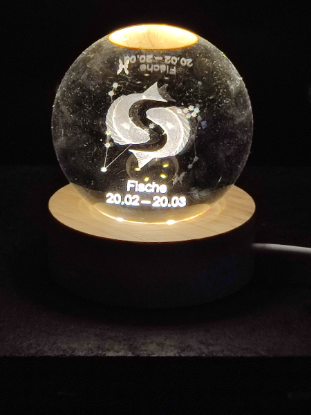 Sternzeichen Hologrammkugel - Fische